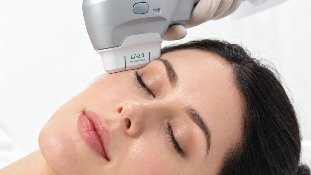 HIFU skin-tightening treatment on the face at LIV Clinic, Koh Samui